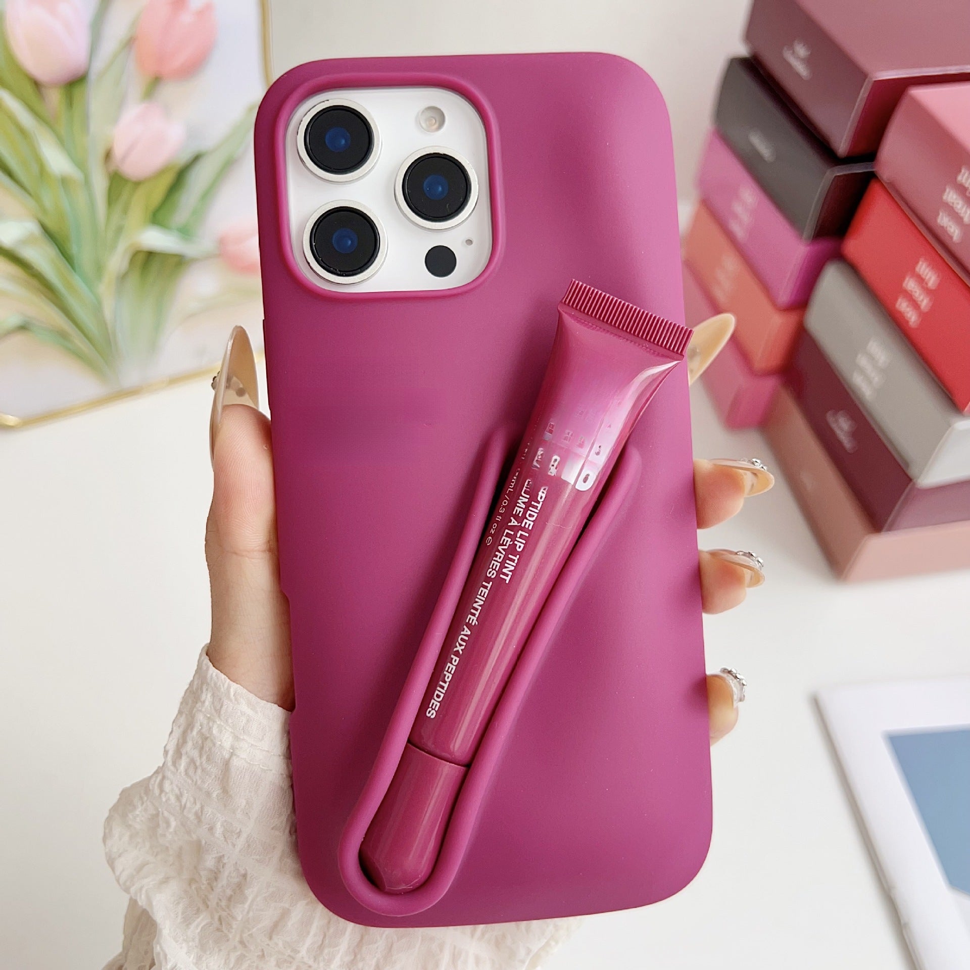 Carcasă Telefon cu Lip Gloss